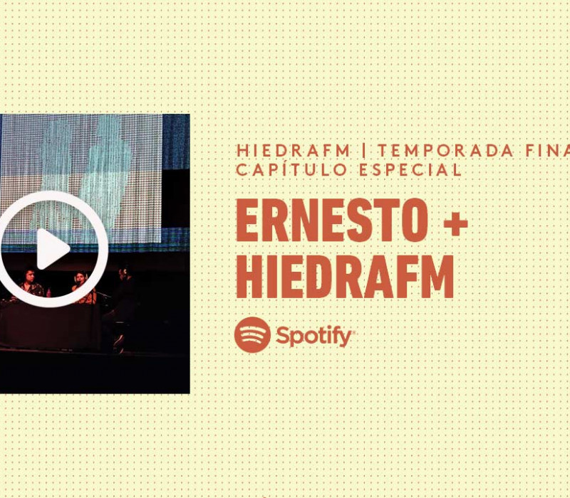 HiedraFM conversó sobre "Ernesto" de Teatro de Chile grabando, literalmente, arriba del escenario